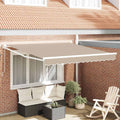 Ausziehbare Markise Beige 350 x 250 cm