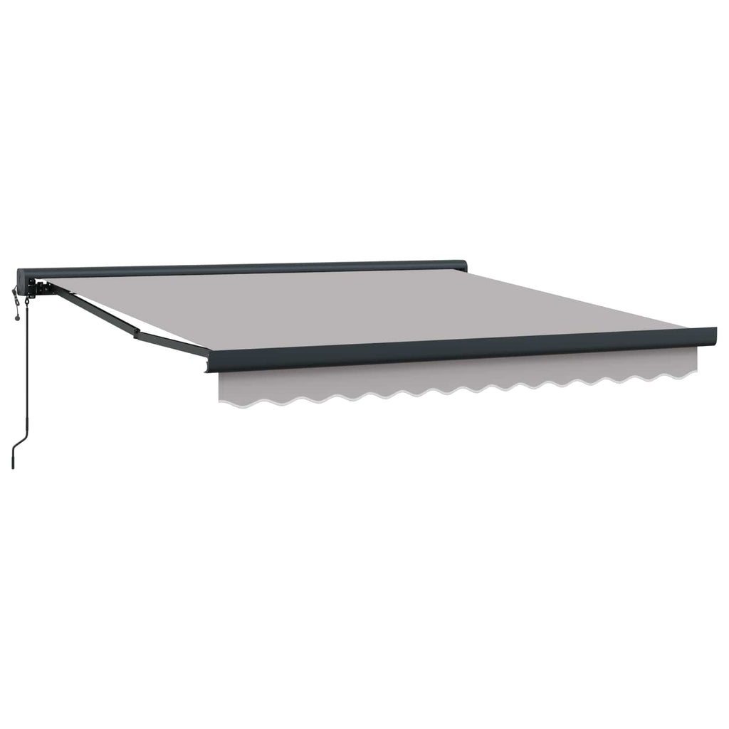 Ausziehbare Markise Hellgrau 350 x 250 x 165 cm