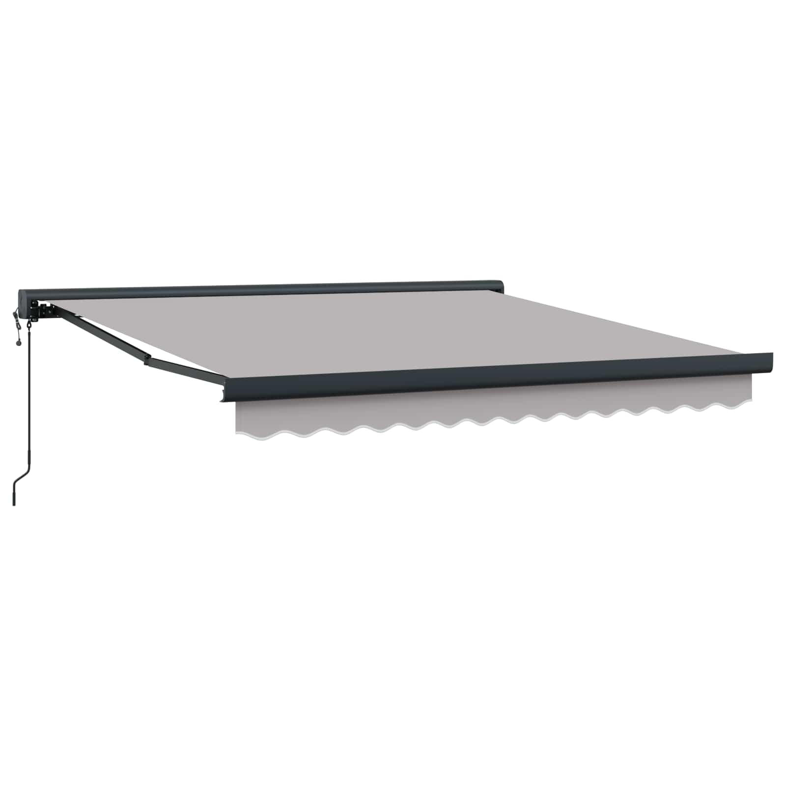 Ausziehbare Markise Hellgrau 350 x 250 x 165 cm