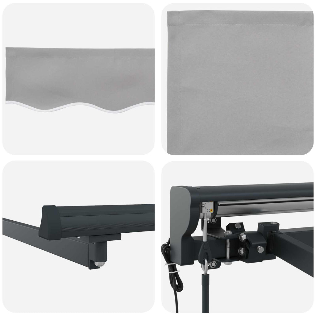 Markisenrahmen Hellgrau 350 x 250 cm