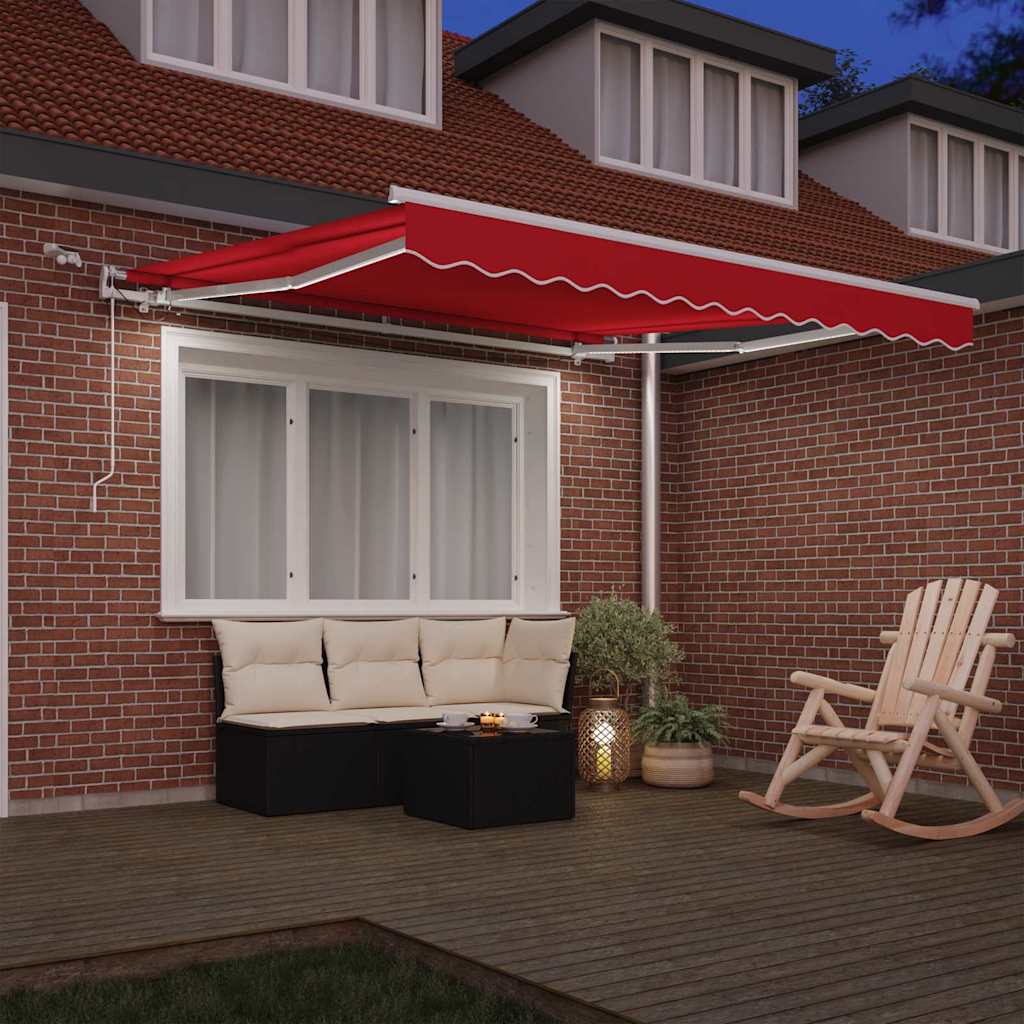 Markisenstoff Rot 350 x 250 cm Polyester