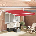 Markisenstoff Rot 350 x 250 cm Polyester