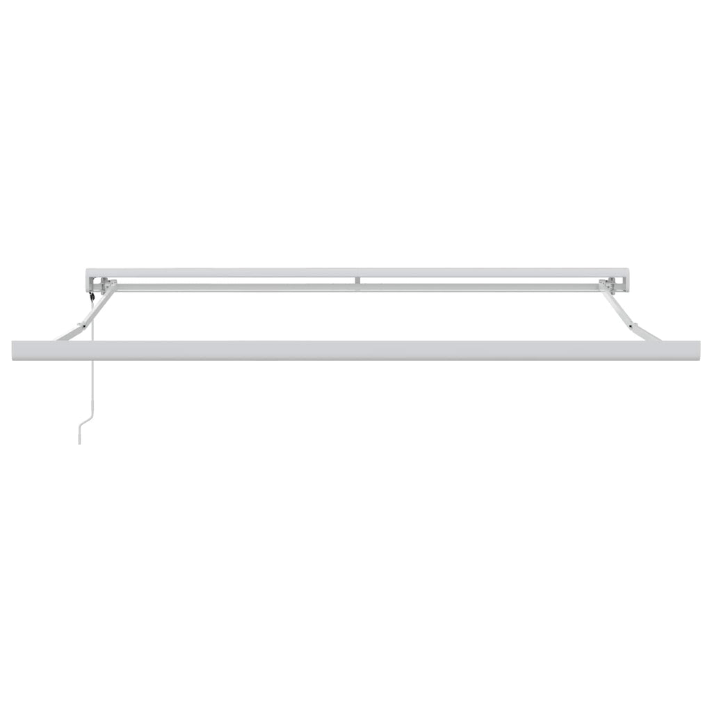 Ausziehbare Markise Rot 350 x 250 x 165 cm Stoff und Metall