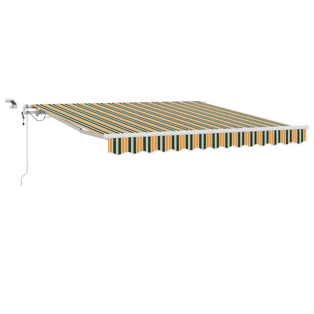 Markisenstoff Grün und Gelb 350 x 250 cm Polyester