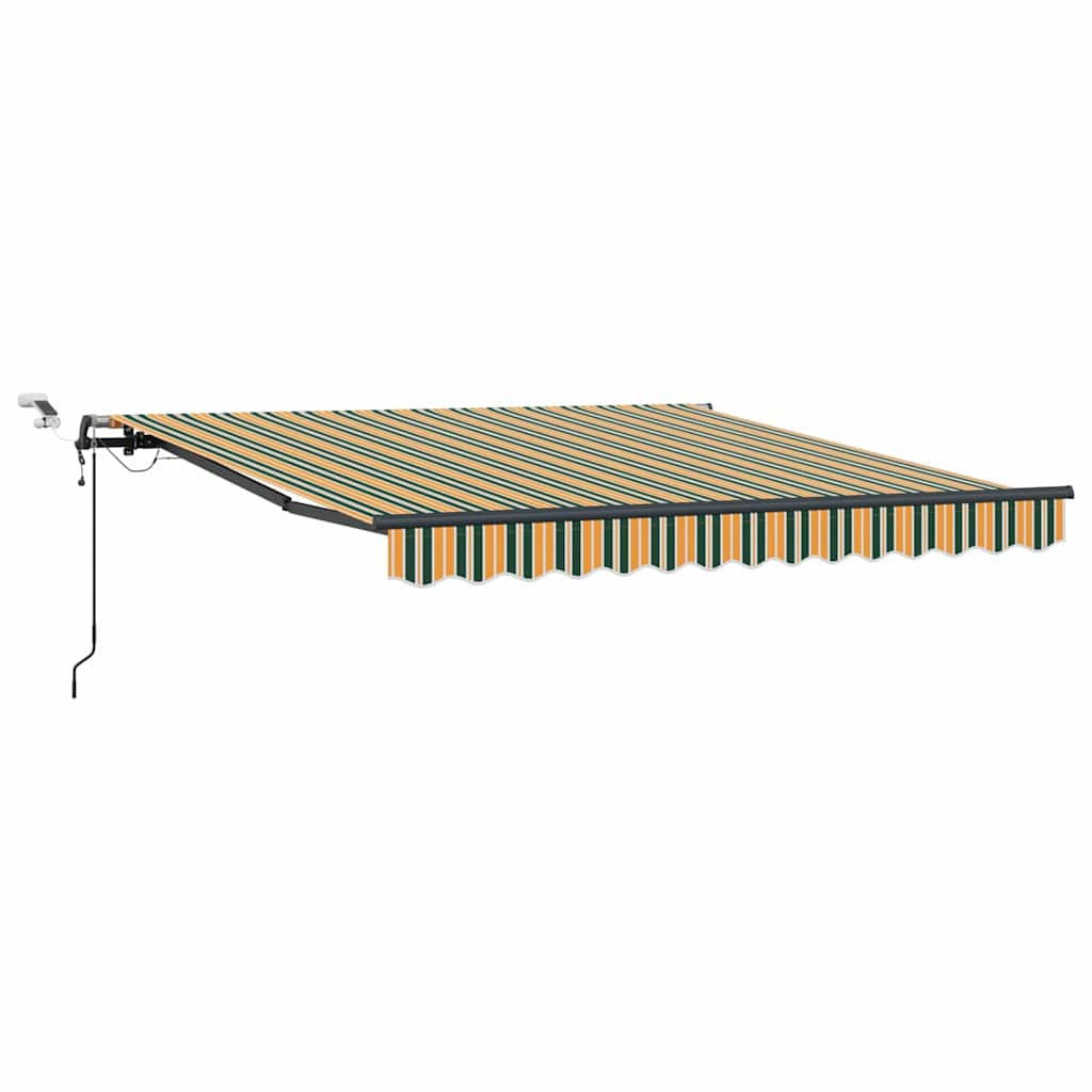 Markisenstoff Grün und Gelb 350 x 250 cm Polyester