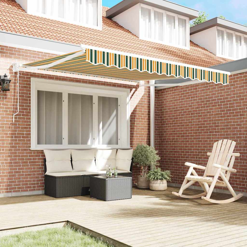 Markise Mehrfarbig 350 x 250 cm Polyester und Metall