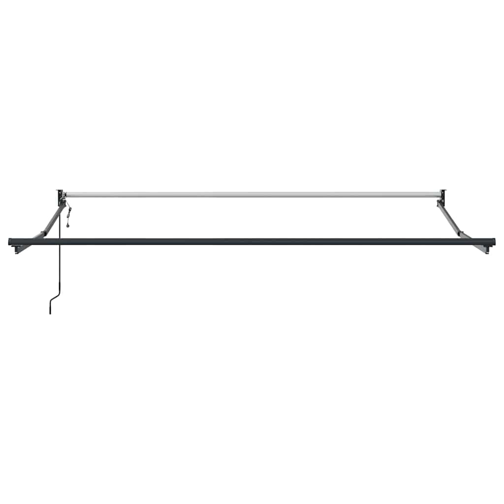 Markise Grün und Weiß 350 x 250 cm Polyester und Metall