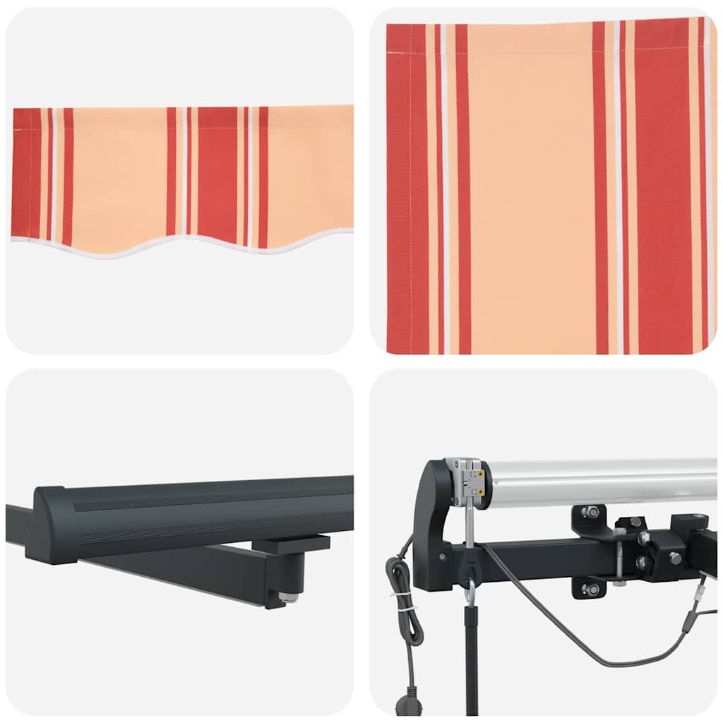 Markisenstoff Gelb und Orange 400 x 300 cm Polyester