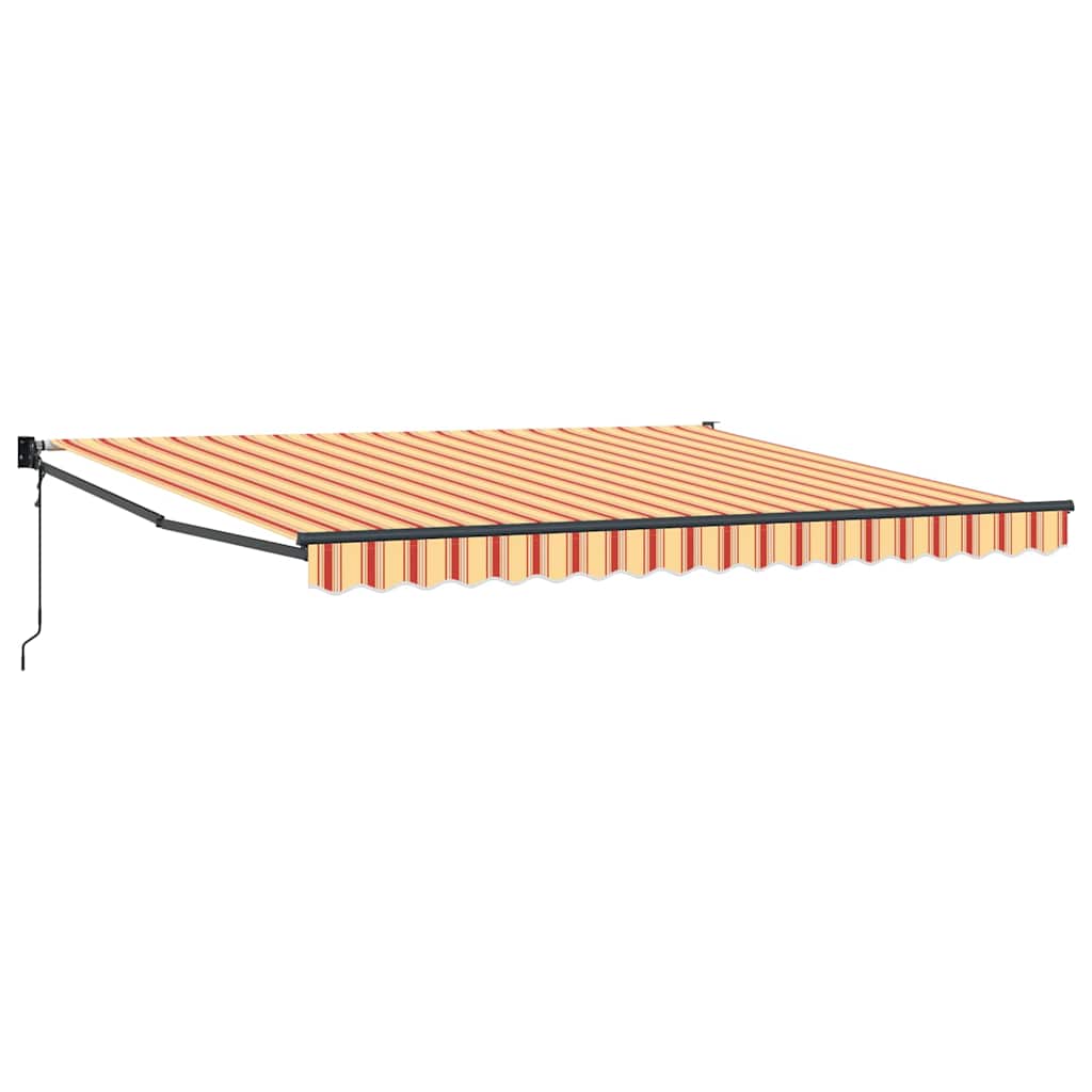 Markise Gelb und Orange 400 x 300 cm Polyester und Metall