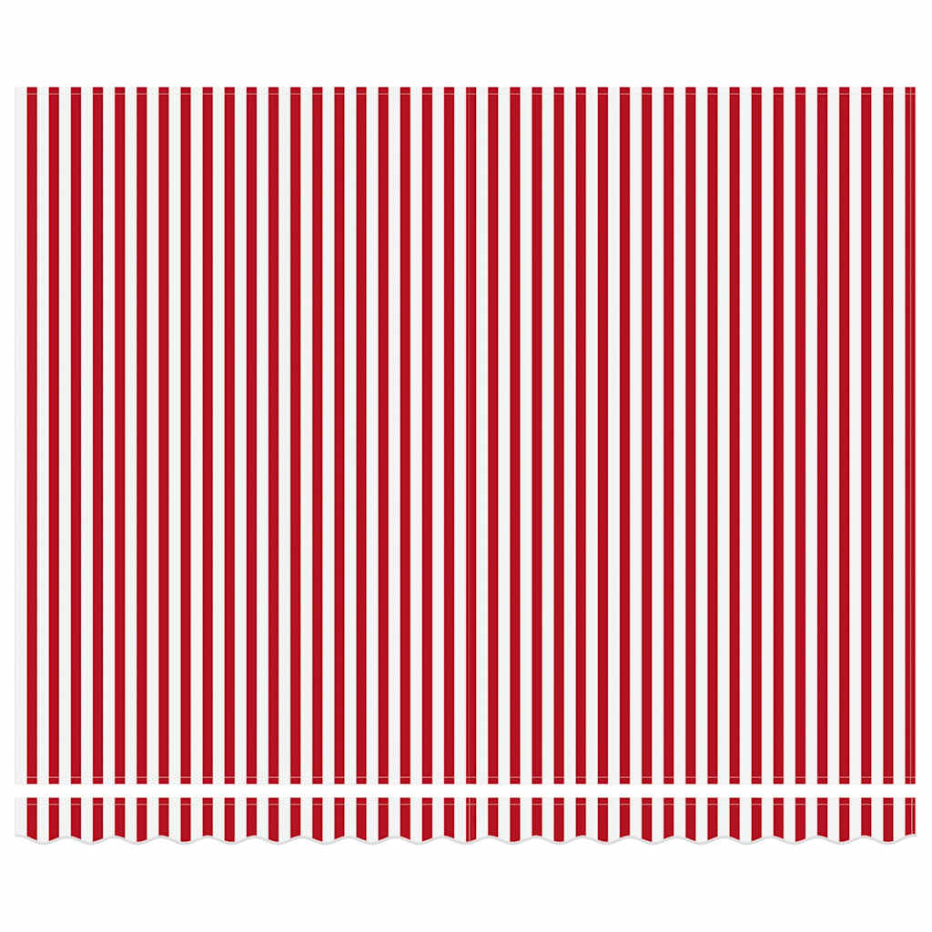 Ausziehbare Markise Rot und Weiß 400 x 300 cm