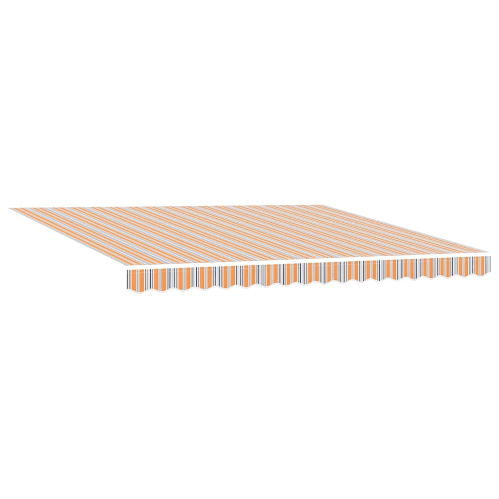 Ausziehbare Markise Mehrfarbig 400 x 300 cm Stoff und Aluminium