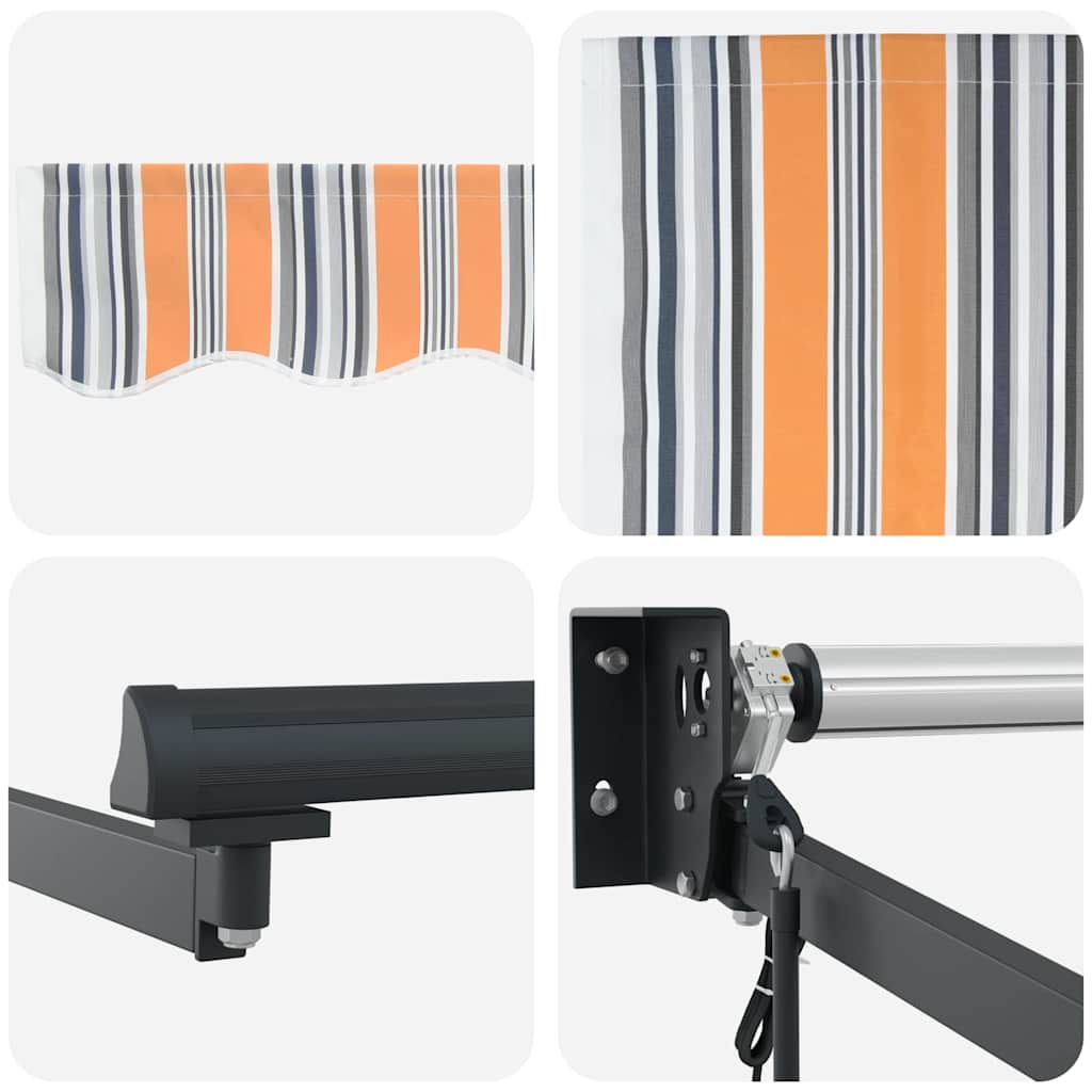 Markise Mehrfarbig 400 x 300 cm Polyester und Metall