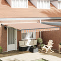 Markise Mehrfarbig 400 x 300 cm Polyester und Metall