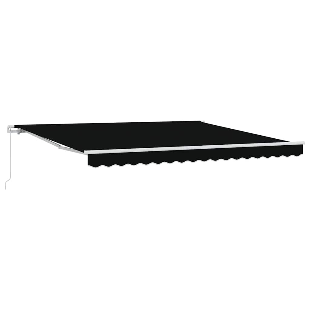 Ausziehbare Markise Schwarz 400 x 300 cm