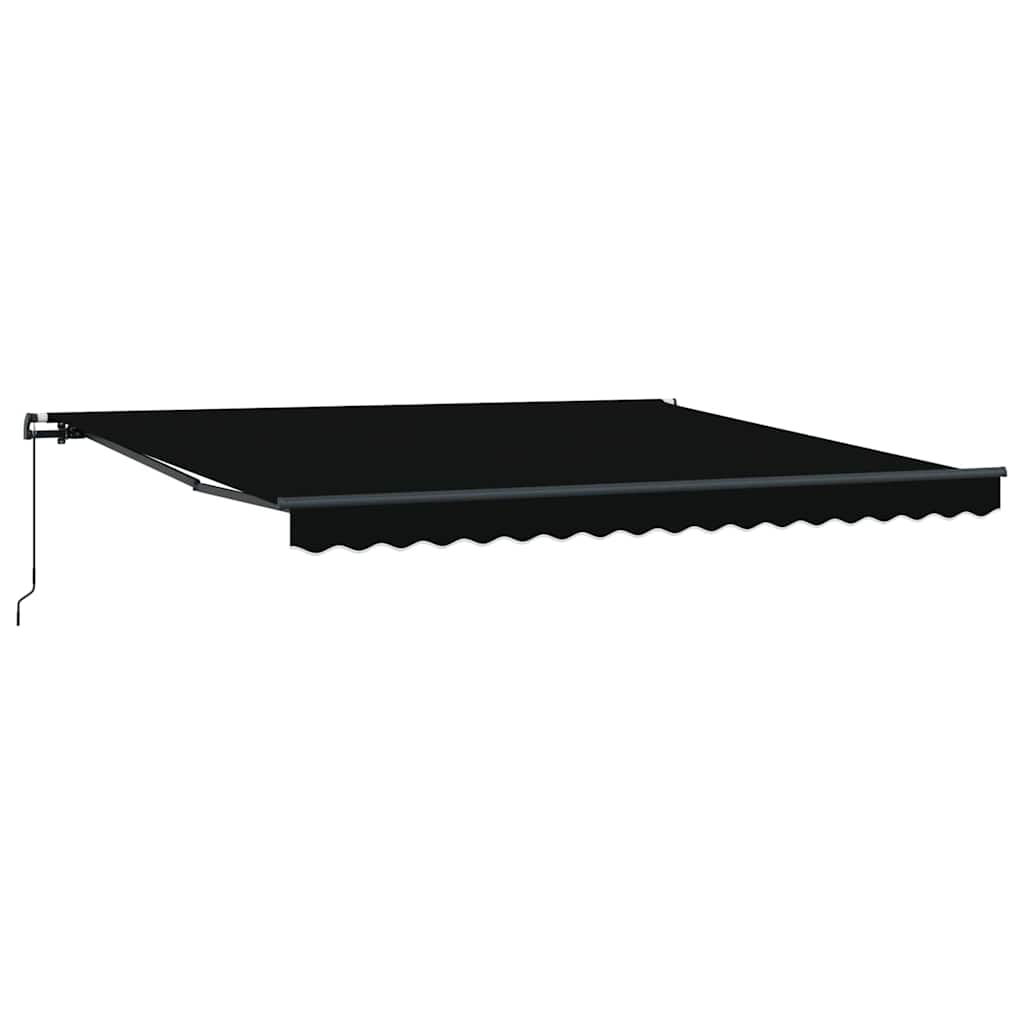 Ausziehbare Markise Schwarz 400 x 300 cm
