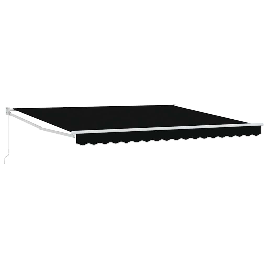 Ausziehbare Markise Schwarz 400 x 300 cm