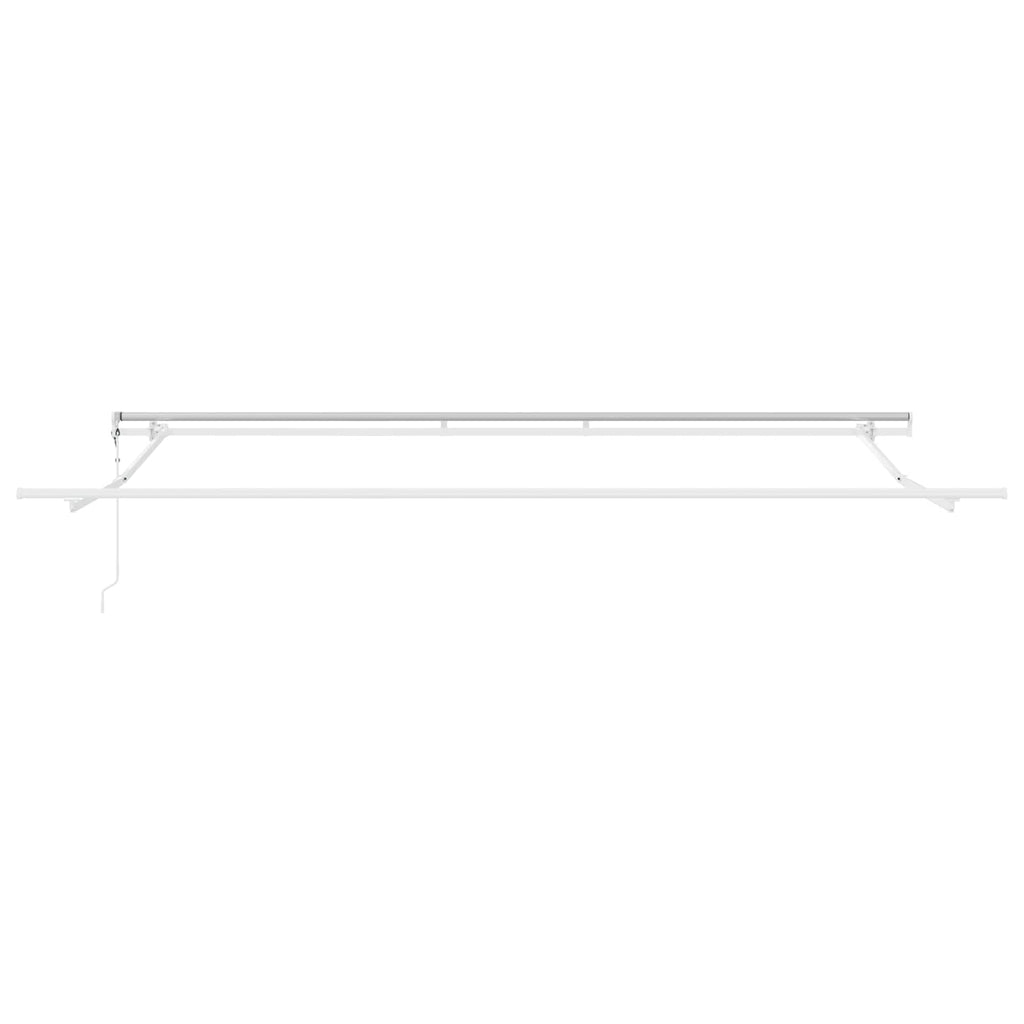 Ausziehbare Markise Beige 400 x 300 cm Stoff und Aluminium