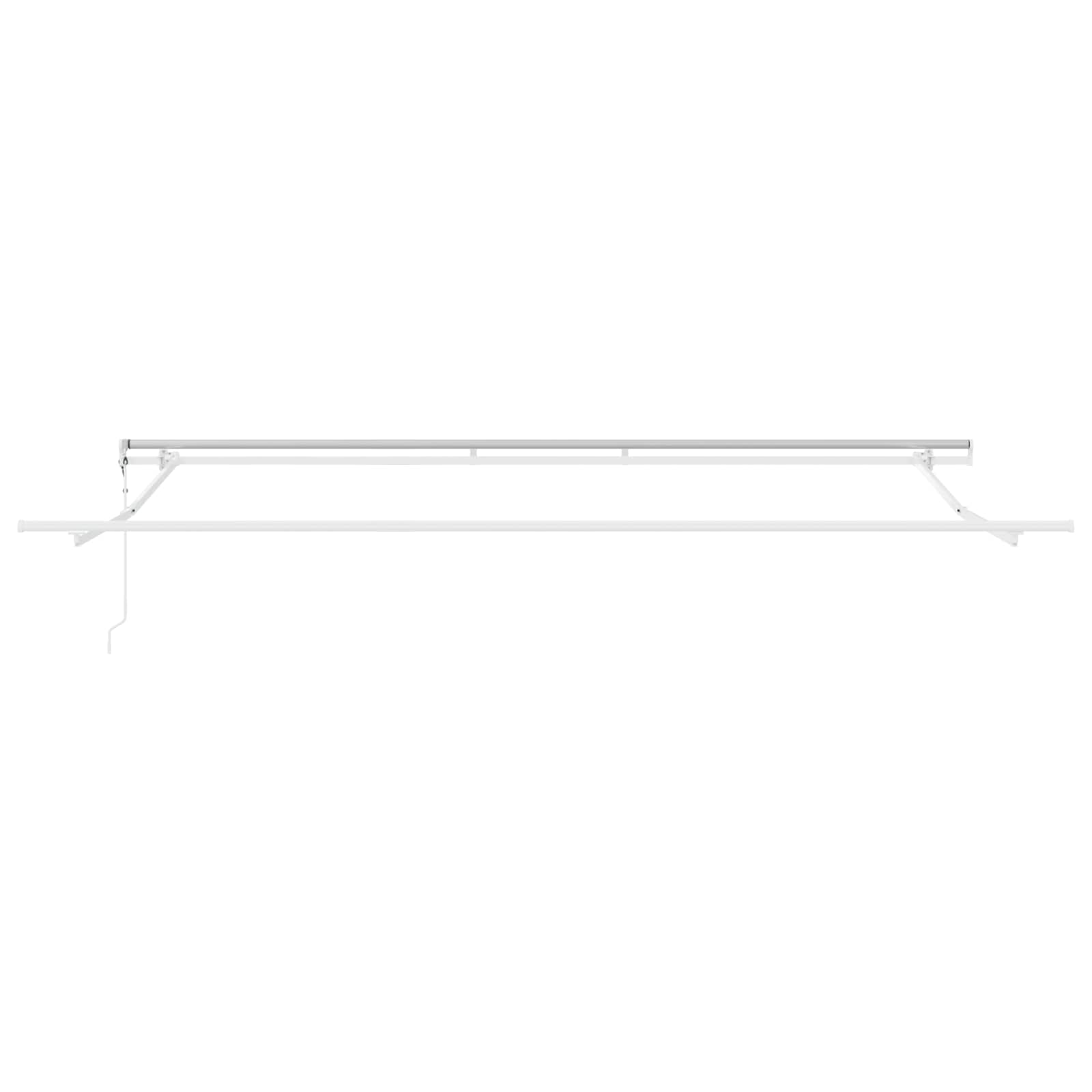 Ausziehbare Markise Beige 400 x 300 cm Stoff und Aluminium