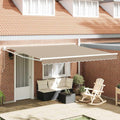 Ausziehbare Markise Beige 400 x 300 cm