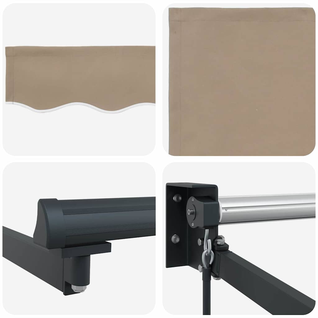 Ausziehbare Markise Beige 400 x 300 cm