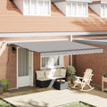 Markisenstoff Hellgrau 400 x 300 cm Polyester