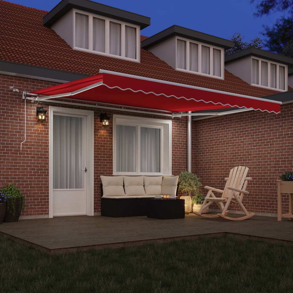 Markisenstoff Rot 400 x 300 cm Polyester