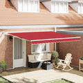 Markisenstoff Rot 400 x 300 cm Polyester
