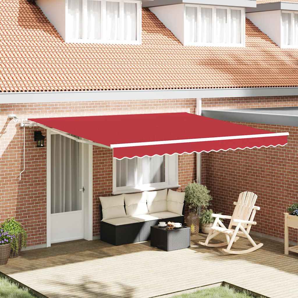 Markisenstoff Rot 400 x 300 cm Polyester