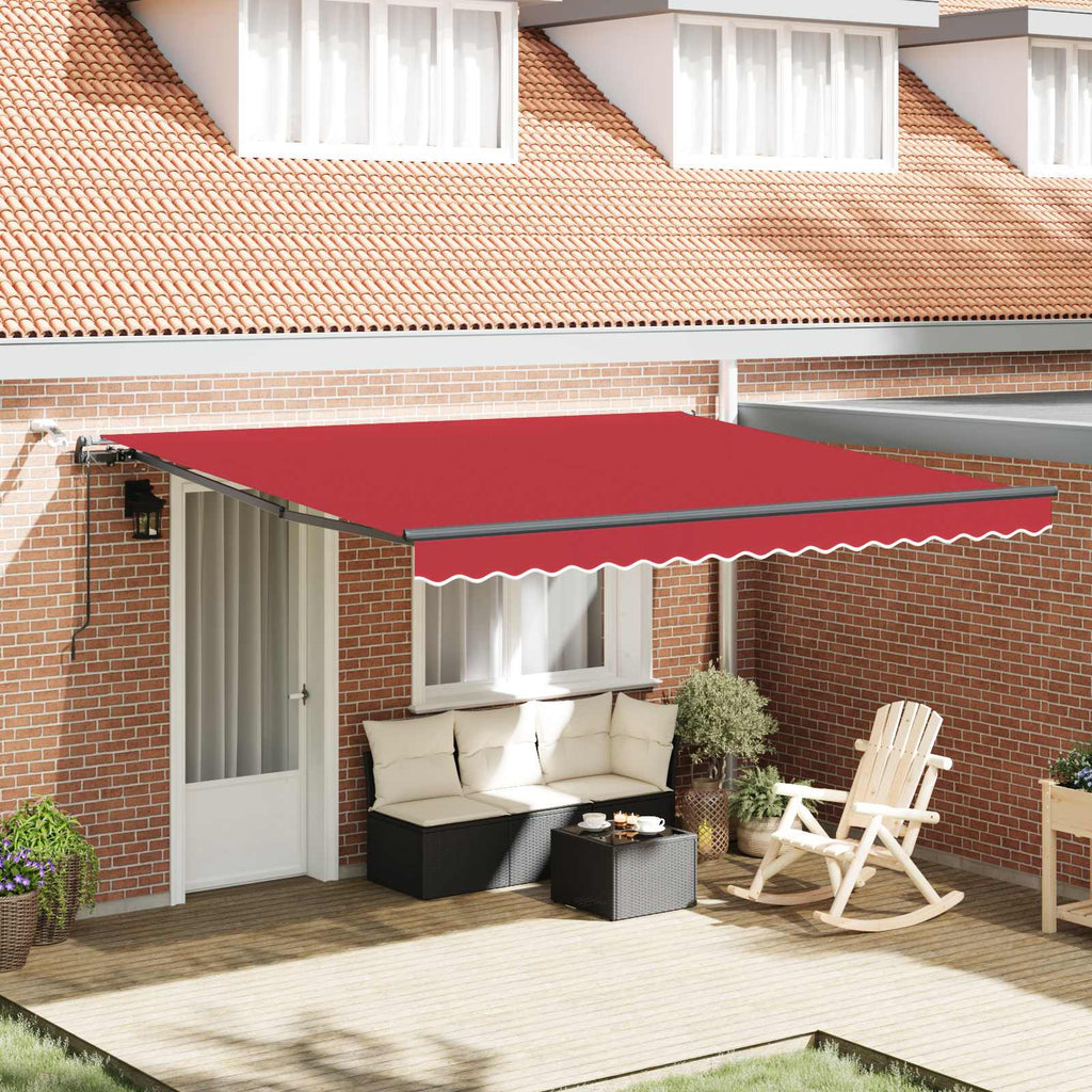 Markisenstoff Rot 400 x 300 cm Polyester