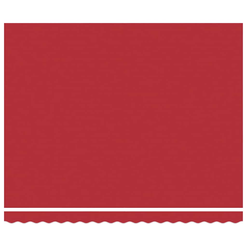 Markise Rot 400 x 300 cm Polyester und Metall