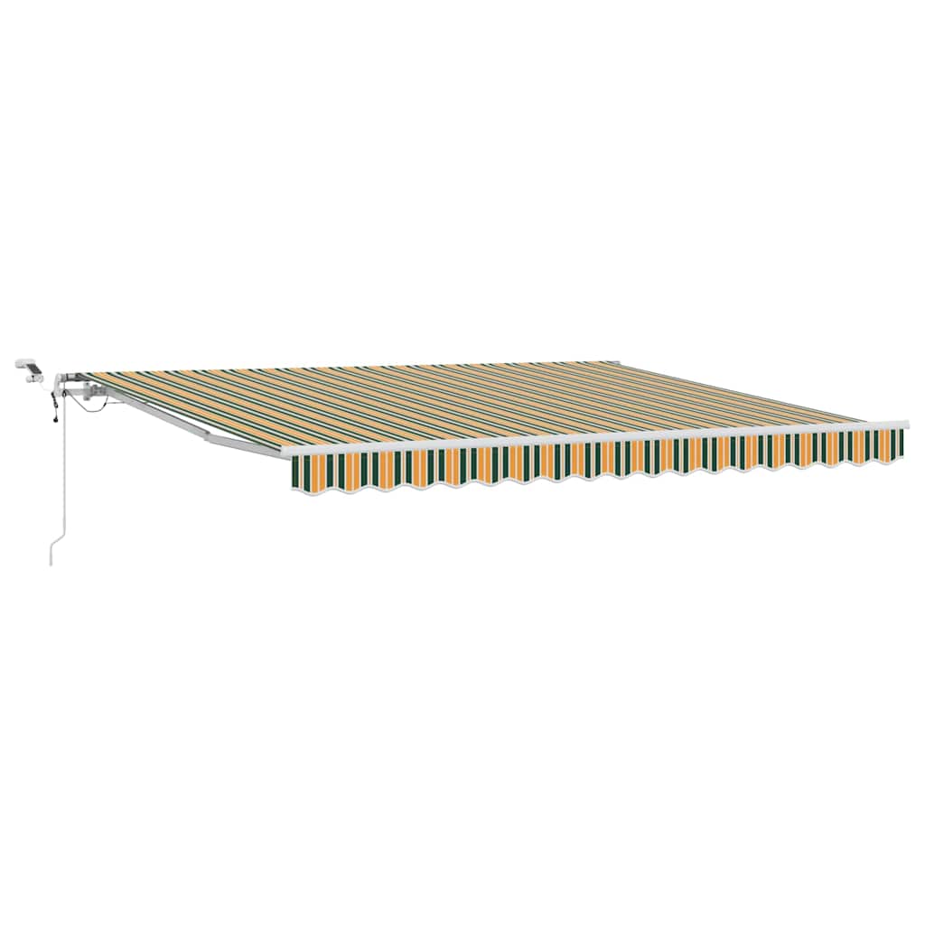 Markisenstoff Grün und Gelb 400 x 300 cm Polyester
