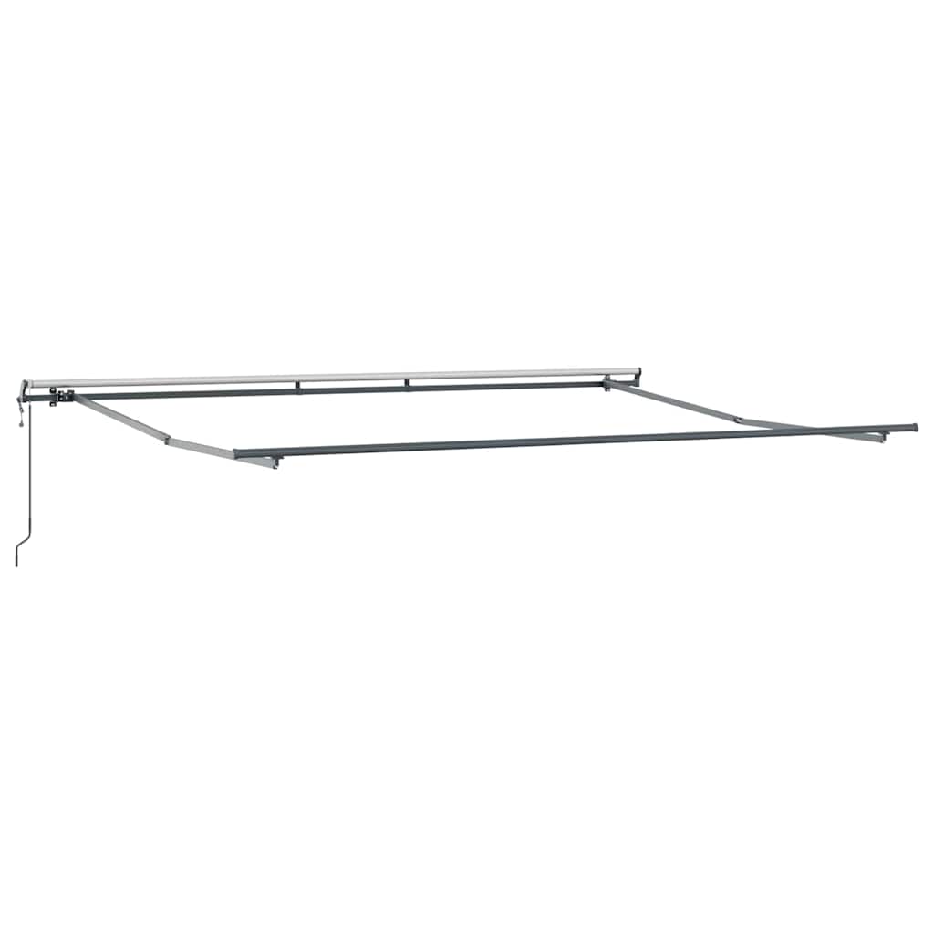 Ausziehbare Markise Orange und Braun 400 x 350 cm