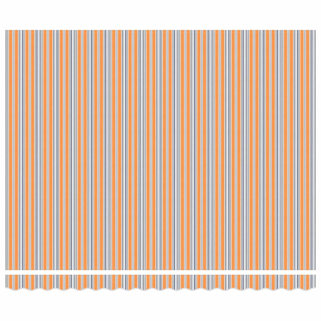 Ausziehbare Markise Mehrfarbig 400 x 350 cm Stoff und Aluminium