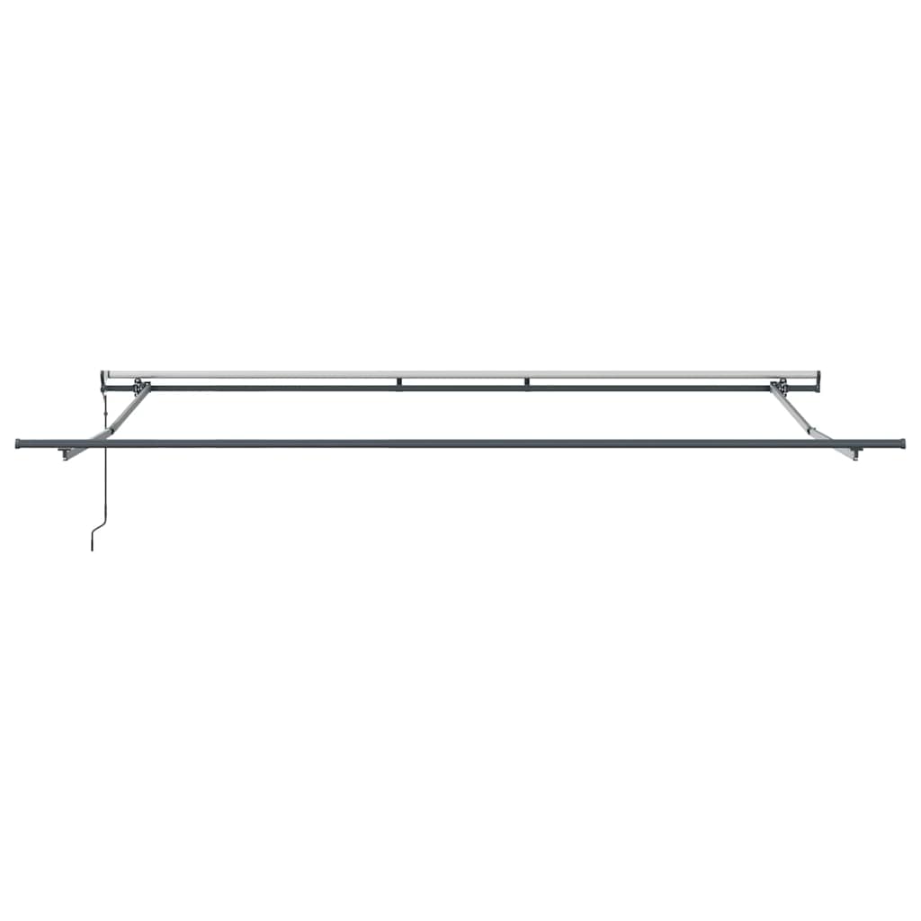 Ausziehbare Markise Beige 400 x 350 cm Stoff und Aluminium