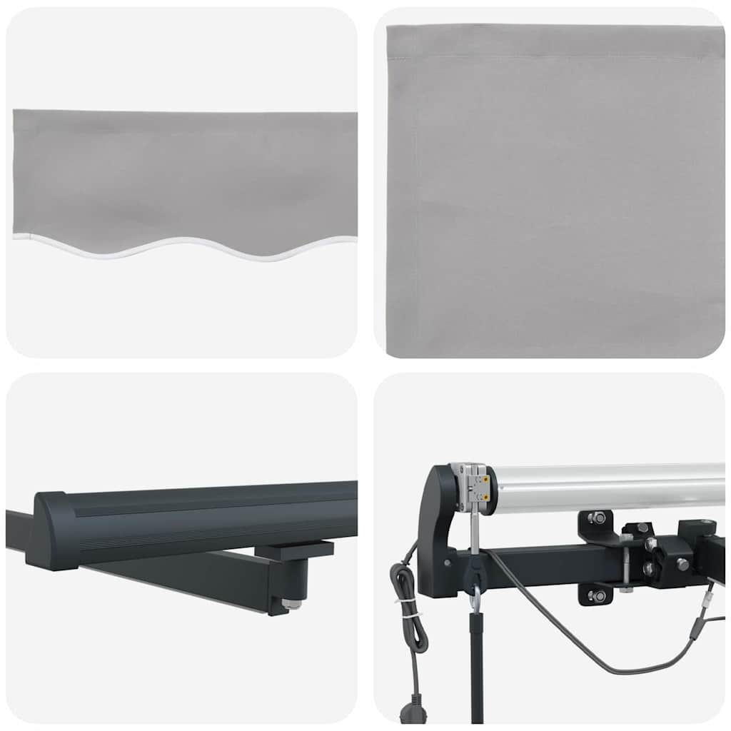 Markisenstoff Hellgrau 400 x 350 cm Polyester