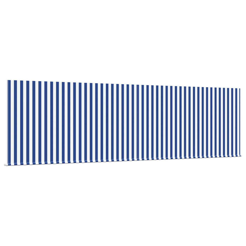 Einziehbare Markise Blau und Weiß 400 x 300 cm