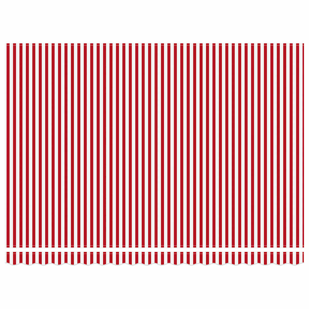 Markisenstoff Rot und Weiß 450 x 300 cm Polyester