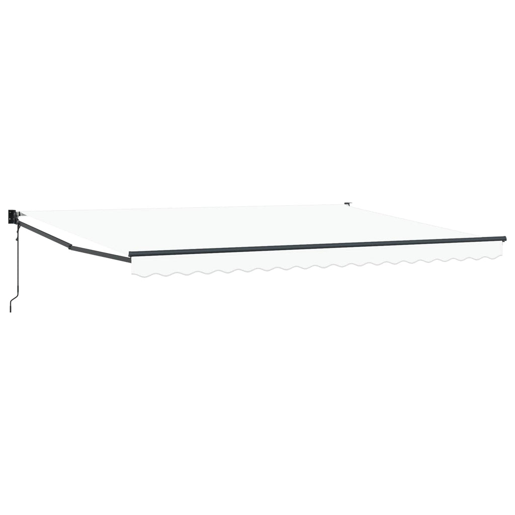Markise Weiß 450 x 300 x 165 cm Polyester und Metall