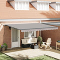 Markisenstoff Hellgrau 450 x 300 cm Polyester