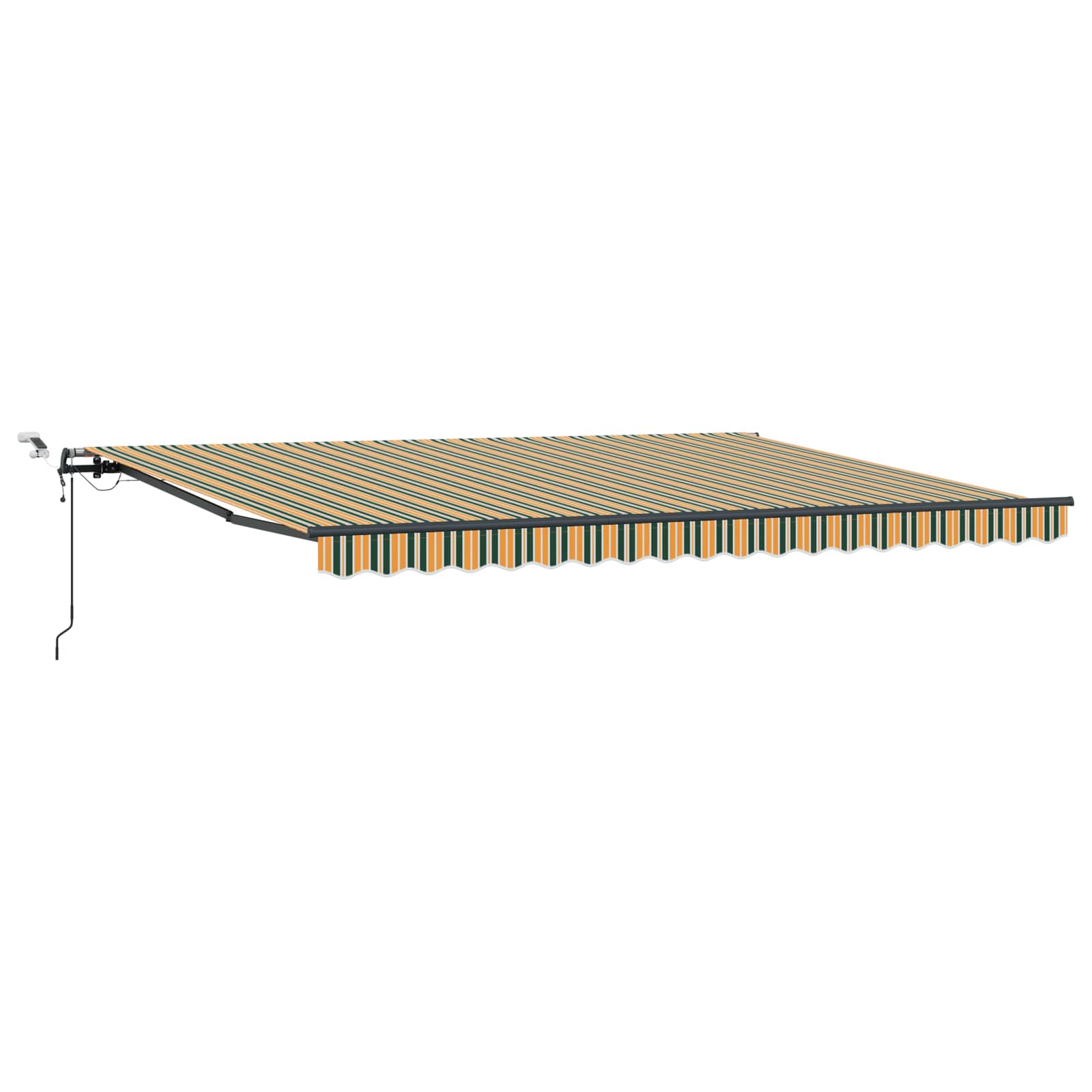 Markisenstoff Grün und Gelb 450 x 300 cm Polyester