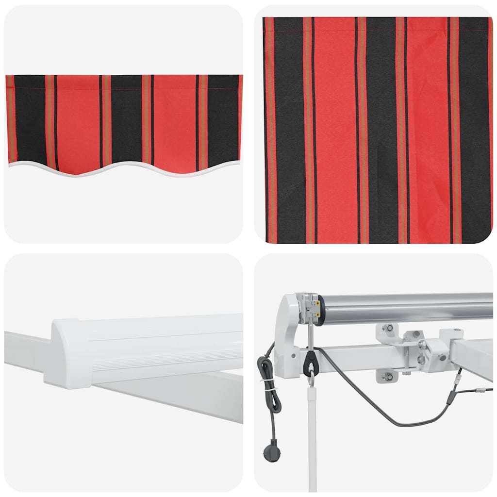 Markisenstoff Orange und Braun 450 x 350 cm Polyester