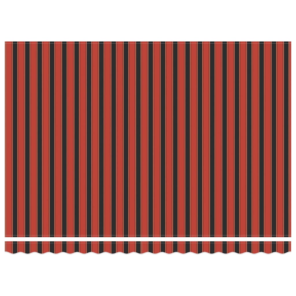 Markisenstoff Orange und Braun 450 x 350 cm Polyester