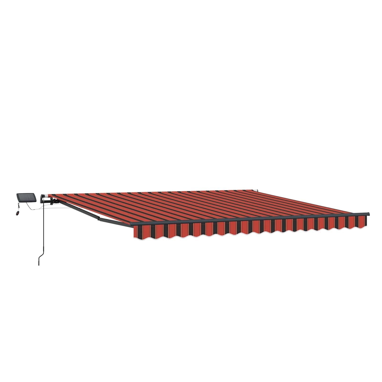 Ausziehbare Markise Orange und Braun 450 x 350 cm