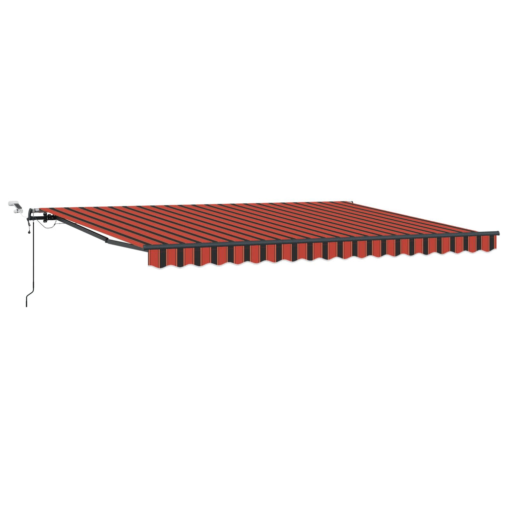 Markisenstoff Orange und Braun 450 x 350 cm Polyester