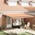 Markisenstoff Gelb und Orange 450 x 350 cm Polyester