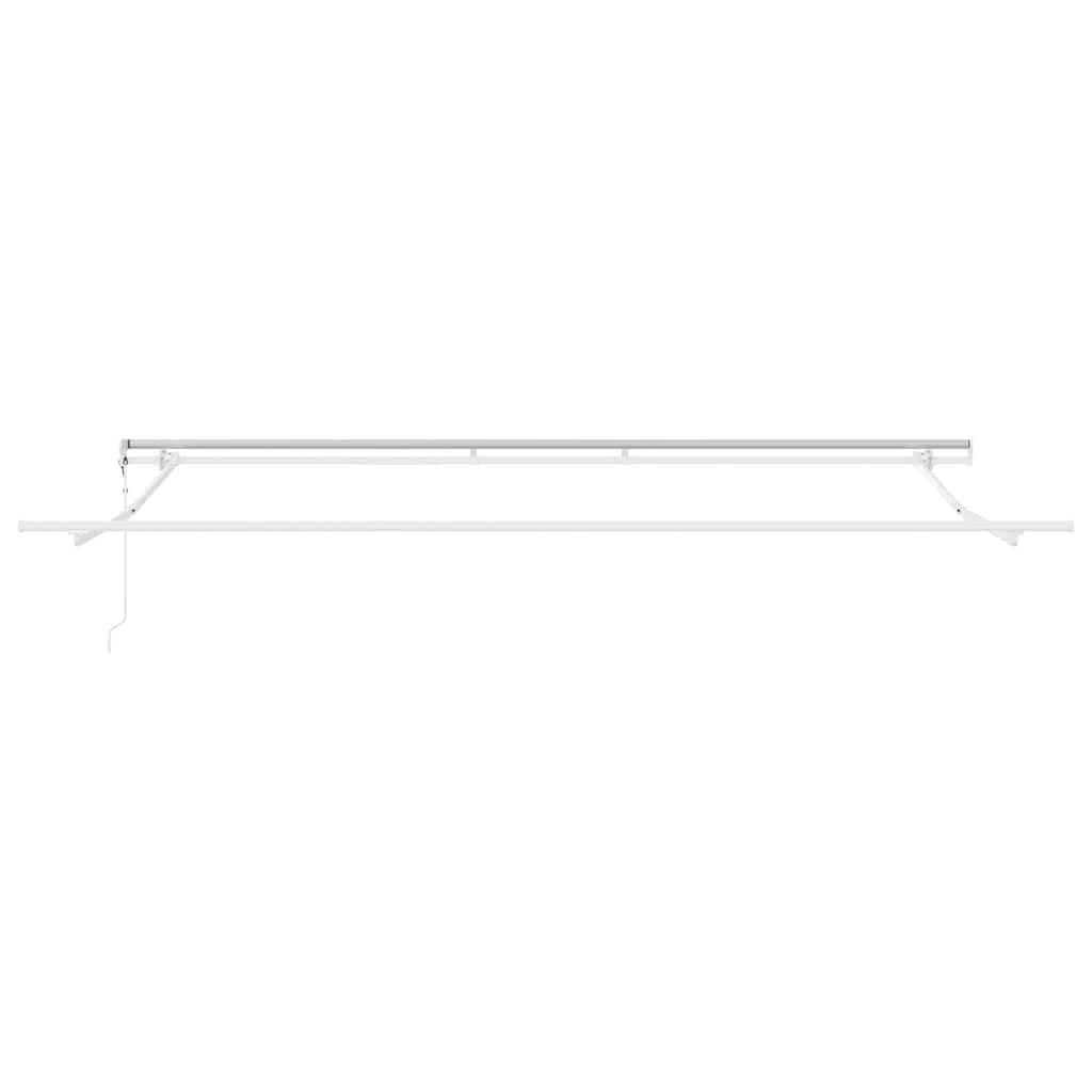 Ausziehbare Markise Mehrfarbig 450 x 350 cm Stoff und Aluminium