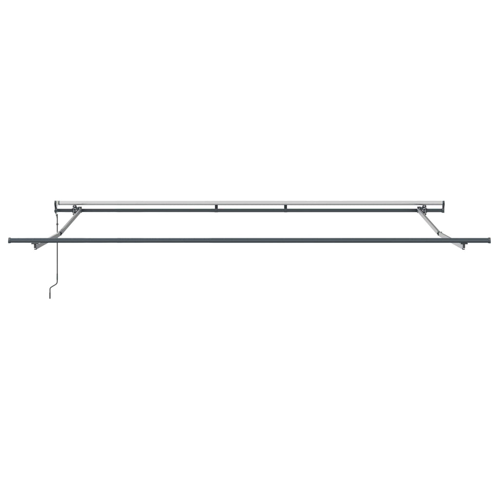 Ausziehbare Markise Beige 450 x 350 cm Stoff und Aluminium