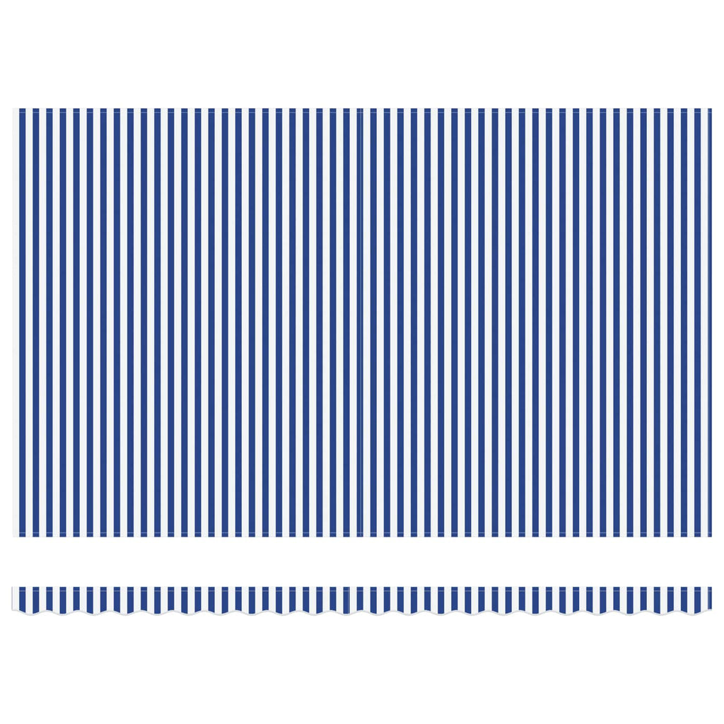 Markisenrahmen Blau und Weiß 500 x 300 cm