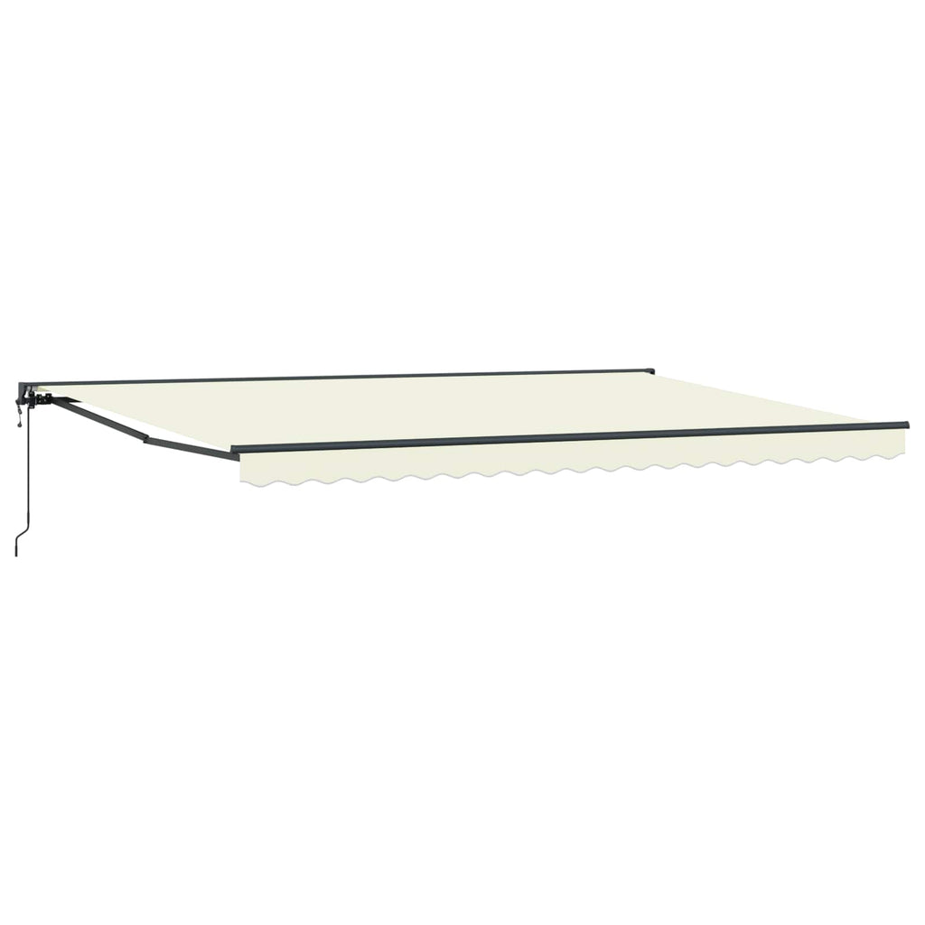Markisenrahmen Creme 500 x 300 cm Polyester mit PU-Beschichtung