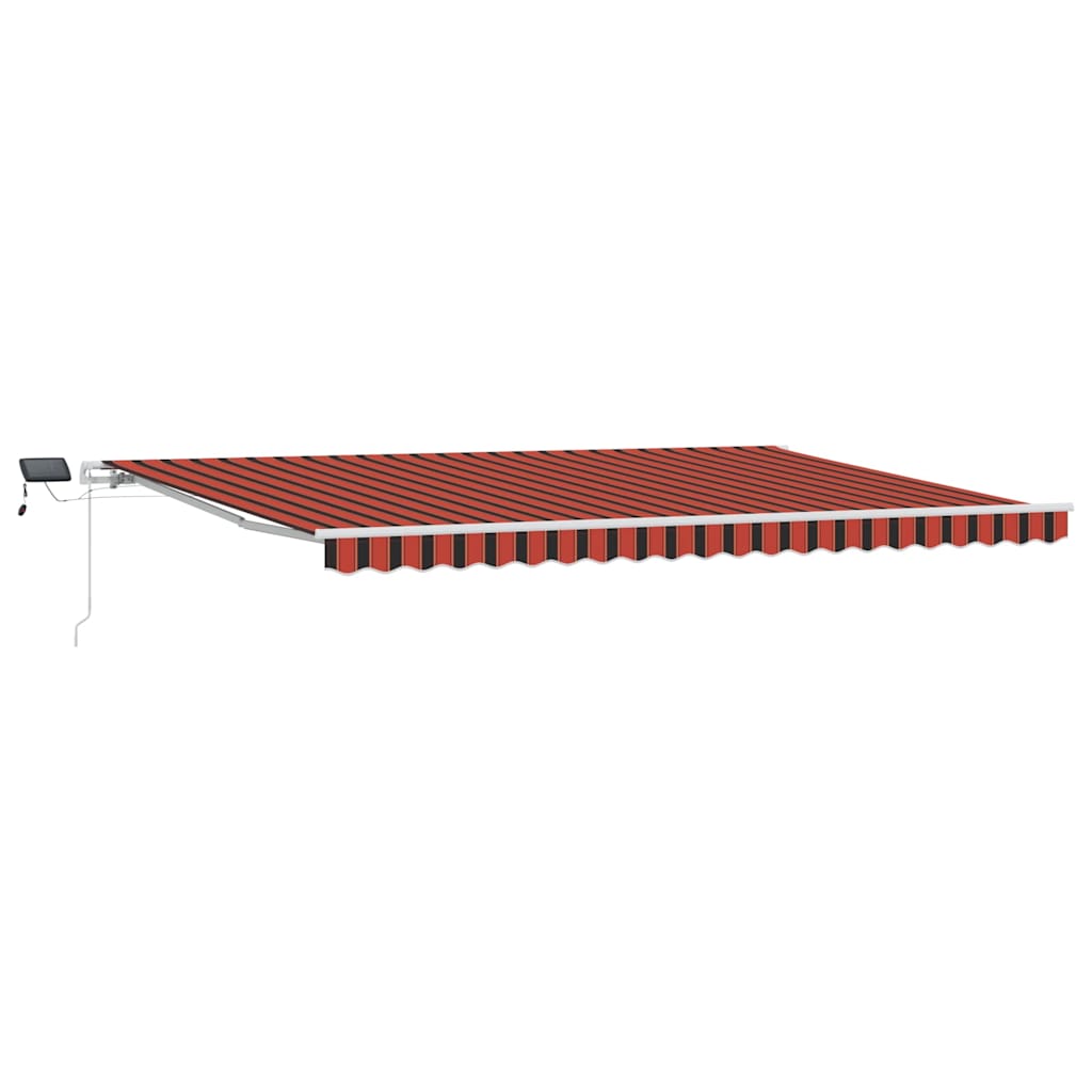 Ausziehbare Markise Orange und Braun 500 x 300 cm